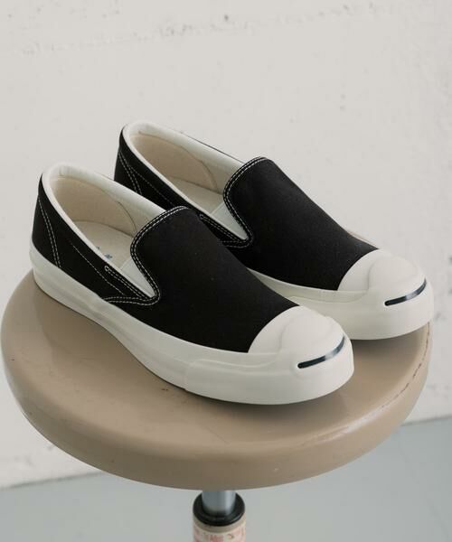 SENSE OF PLACE by URBAN RESEARCH / センスオブプレイス バイ アーバンリサーチ スニーカー | Converse　JACK PURCELL CL SLIP-ON（ブラック）