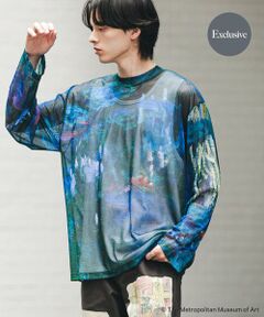 SENSE OF PLACE by URBAN RESEARCH / センスオブプレイス バイ アーバンリサーチ Tシャツ | 『別注』The Met×SENSE OF PLACE　シアーロングTシャツ(モネ)
