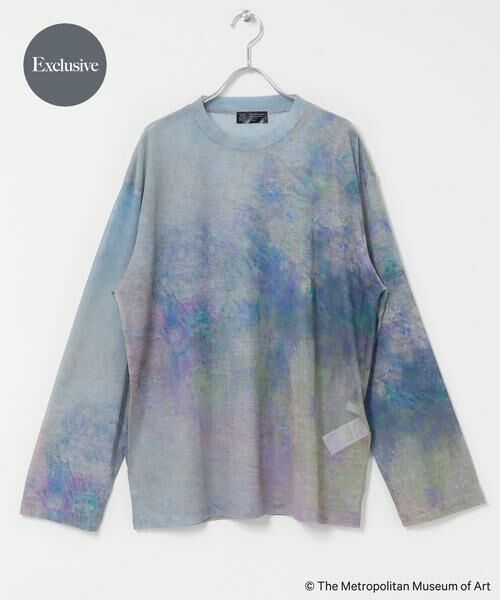 SENSE OF PLACE by URBAN RESEARCH / センスオブプレイス バイ アーバンリサーチ Tシャツ | 『別注』The Met×SENSE OF PLACE　シアーロングTシャツ(モネ)（ライトピンク）