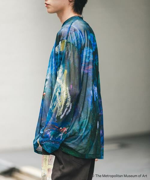 SENSE OF PLACE by URBAN RESEARCH / センスオブプレイス バイ アーバンリサーチ Tシャツ | 『別注』The Met×SENSE OF PLACE　シアーロングTシャツ(モネ) | 詳細5