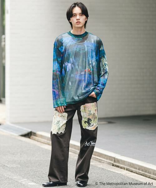 SENSE OF PLACE by URBAN RESEARCH / センスオブプレイス バイ アーバンリサーチ Tシャツ | 『別注』The Met×SENSE OF PLACE　シアーロングTシャツ(モネ) | 詳細7