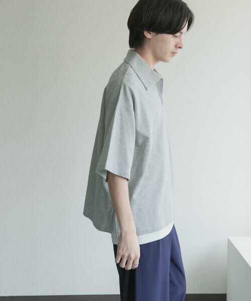 SENSE OF PLACE by URBAN RESEARCH / センスオブプレイス バイ アーバンリサーチ Tシャツ | ライトダンボールポンチハーフジップ Tシャツ | 詳細22