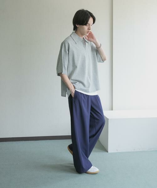 SENSE OF PLACE by URBAN RESEARCH / センスオブプレイス バイ アーバンリサーチ Tシャツ | ライトダンボールポンチハーフジップ Tシャツ | 詳細23