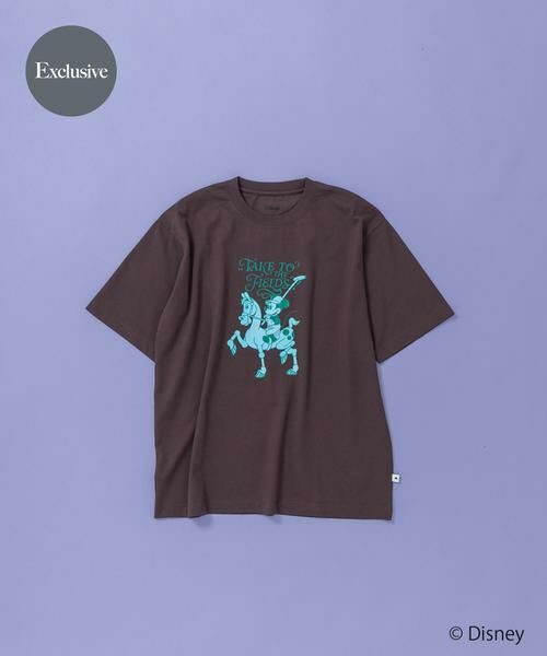 SENSE OF PLACE by URBAN RESEARCH / センスオブプレイス バイ アーバンリサーチ Tシャツ | 別注/Disney/グラフィックTシャツA（ブラウン）