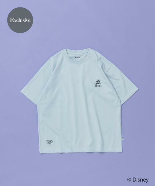 SENSE OF PLACE by URBAN RESEARCH / センスオブプレイス バイ アーバンリサーチ Tシャツ | 別注/Disney/グラフィックTシャツB（ライトブルー）