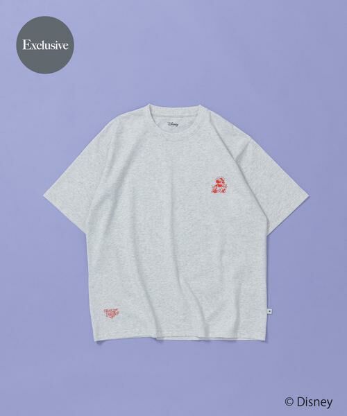 SENSE OF PLACE by URBAN RESEARCH / センスオブプレイス バイ アーバンリサーチ Tシャツ | 別注/Disney/グラフィックTシャツB（ライトグレー）