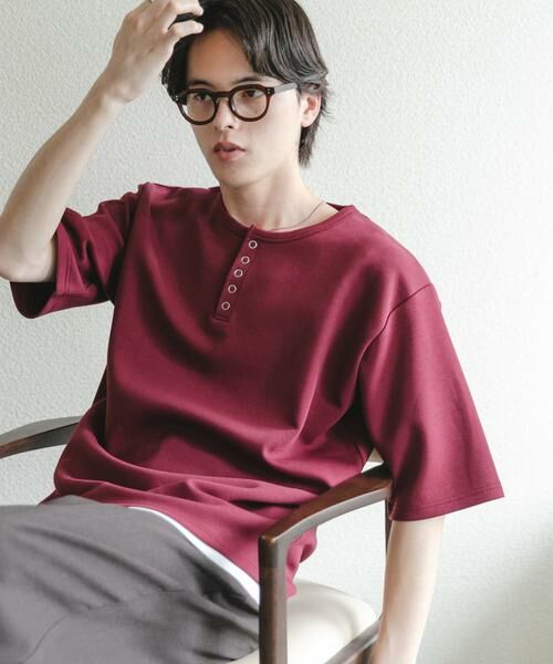 SENSE OF PLACE by URBAN RESEARCH / センスオブプレイス バイ アーバンリサーチ Tシャツ | アソートヘンリーネックショートスリーブTシャツ | 詳細2