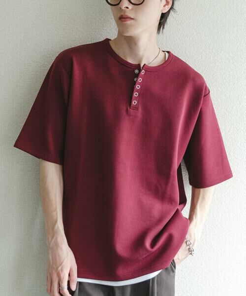 SENSE OF PLACE by URBAN RESEARCH / センスオブプレイス バイ アーバンリサーチ Tシャツ | アソートヘンリーネックショートスリーブTシャツ | 詳細3