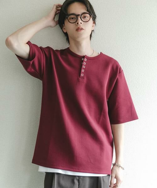 SENSE OF PLACE by URBAN RESEARCH / センスオブプレイス バイ アーバンリサーチ Tシャツ | アソートヘンリーネックショートスリーブTシャツ | 詳細4