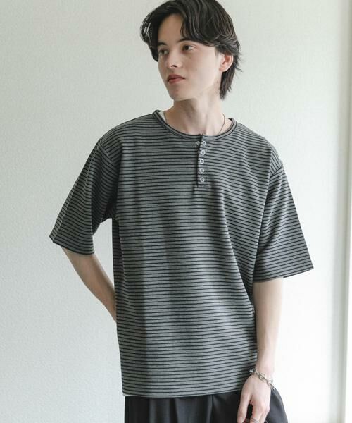 SENSE OF PLACE by URBAN RESEARCH / センスオブプレイス バイ アーバンリサーチ Tシャツ | アソートヘンリーネックショートスリーブTシャツ | 詳細26
