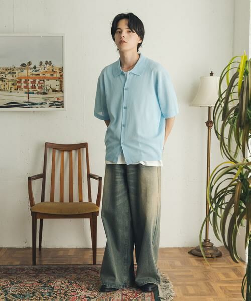 SENSE OF PLACE by URBAN RESEARCH / センスオブプレイス バイ アーバンリサーチ デニムパンツ | ヴィンテージライクデニムワイドパンツ | 詳細8