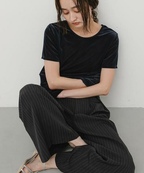 SENSE OF PLACE by URBAN RESEARCH / センスオブプレイス バイ アーバンリサーチ Tシャツ | 2WAYシシュウベロアTシャツ | 詳細15