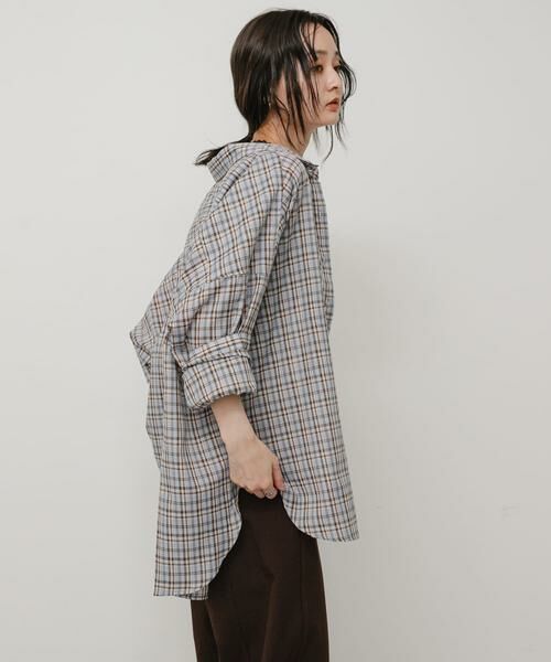 SENSE OF PLACE by URBAN RESEARCH / センスオブプレイス バイ アーバンリサーチ シャツ・ブラウス | 『接触冷感』UVケアチェックルーズシャツ | 詳細5