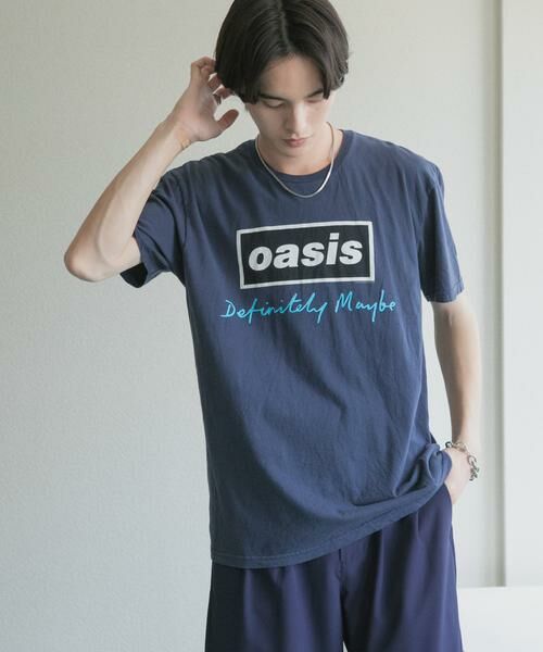 SENSE OF PLACE by URBAN RESEARCH / センスオブプレイス バイ アーバンリサーチ Tシャツ | THRIFTY LOOK　OASIS D/Maybe Text Logo Tシャツ | 詳細1