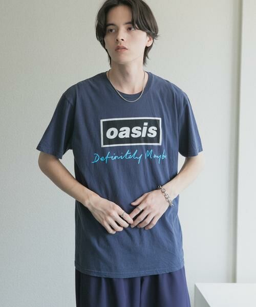SENSE OF PLACE by URBAN RESEARCH / センスオブプレイス バイ アーバンリサーチ Tシャツ | THRIFTY LOOK　OASIS D/Maybe Text Logo Tシャツ | 詳細2