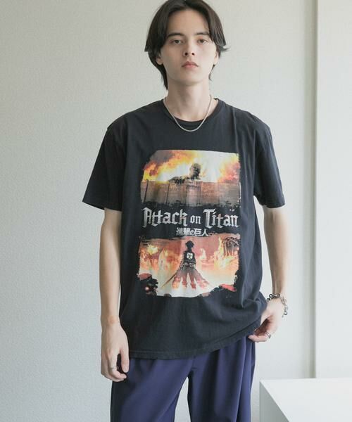 SENSE OF PLACE by URBAN RESEARCH / センスオブプレイス バイ アーバンリサーチ Tシャツ | THRIFTY LOOK　ATTACK ON TITAN 2 フェードTシャツ | 詳細1