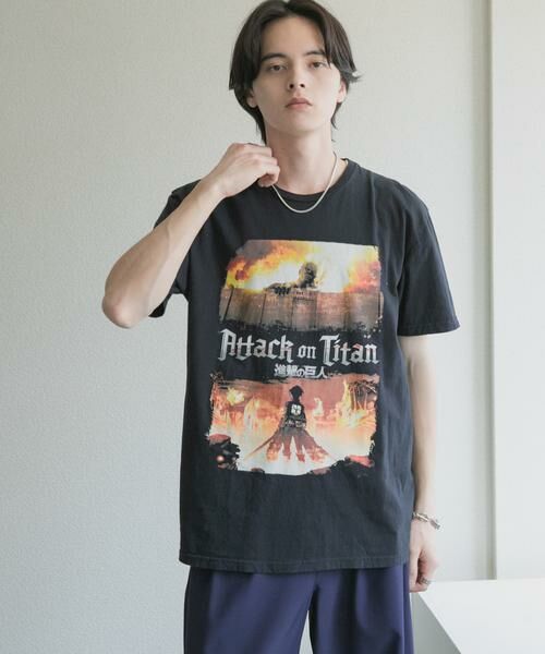 SENSE OF PLACE by URBAN RESEARCH / センスオブプレイス バイ アーバンリサーチ Tシャツ | THRIFTY LOOK　ATTACK ON TITAN 2 フェードTシャツ | 詳細2