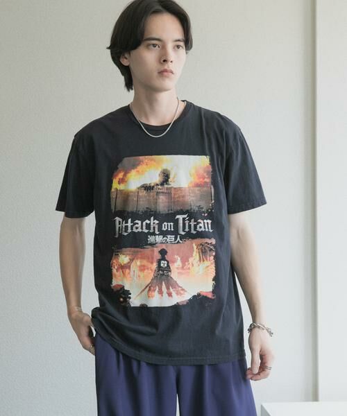 SENSE OF PLACE by URBAN RESEARCH / センスオブプレイス バイ アーバンリサーチ Tシャツ | THRIFTY LOOK　ATTACK ON TITAN 2 フェードTシャツ | 詳細3