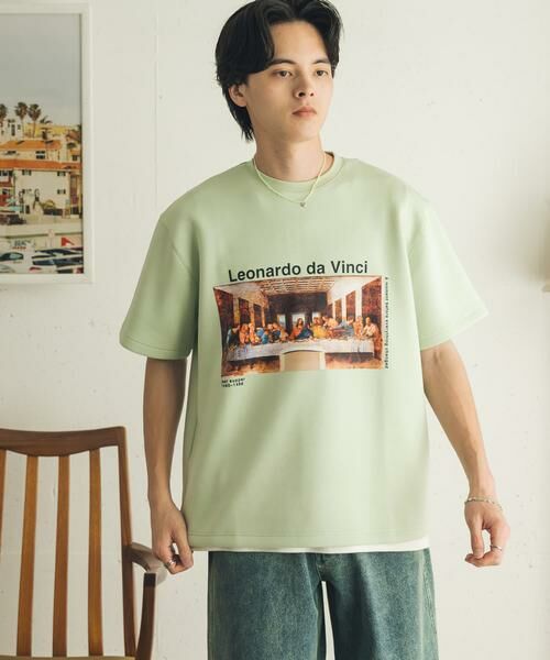 SENSE OF PLACE by URBAN RESEARCH / センスオブプレイス バイ アーバンリサーチ Tシャツ | 『別注』『イージーケア/吸水速乾/接触冷感』ART T-SHIRTS A(davinci) | 詳細1