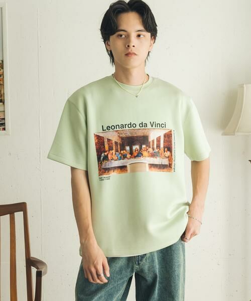 SENSE OF PLACE by URBAN RESEARCH / センスオブプレイス バイ アーバンリサーチ Tシャツ | 『別注』『イージーケア/吸水速乾/接触冷感』ART T-SHIRTS A(davinci) | 詳細2