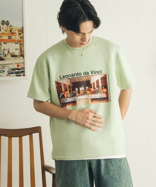 SENSE OF PLACE by URBAN RESEARCH / センスオブプレイス バイ アーバンリサーチ Tシャツ | 『別注』『イージーケア/吸水速乾/接触冷感』ART T-SHIRTS A(davinci) | 詳細3