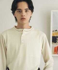 SENSE OF PLACE by URBAN RESEARCH / センスオブプレイス バイ アーバンリサーチ Tシャツ | フェイクレイヤードヘンリーネックロングTシャツ