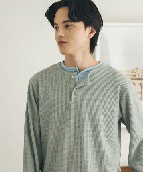 SENSE OF PLACE by URBAN RESEARCH / センスオブプレイス バイ アーバンリサーチ Tシャツ | フェイクレイヤードヘンリーネックロングTシャツ | 詳細21