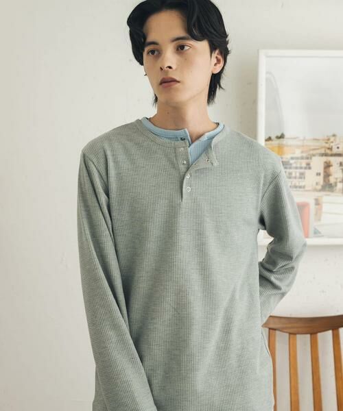 SENSE OF PLACE by URBAN RESEARCH / センスオブプレイス バイ アーバンリサーチ Tシャツ | フェイクレイヤードヘンリーネックロングTシャツ | 詳細22