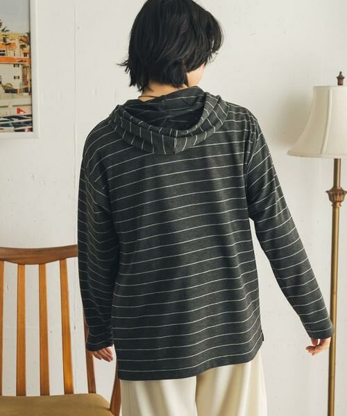 SENSE OF PLACE by URBAN RESEARCH / センスオブプレイス バイ アーバンリサーチ Tシャツ | ボーダーフーディーロングTシャツ | 詳細26