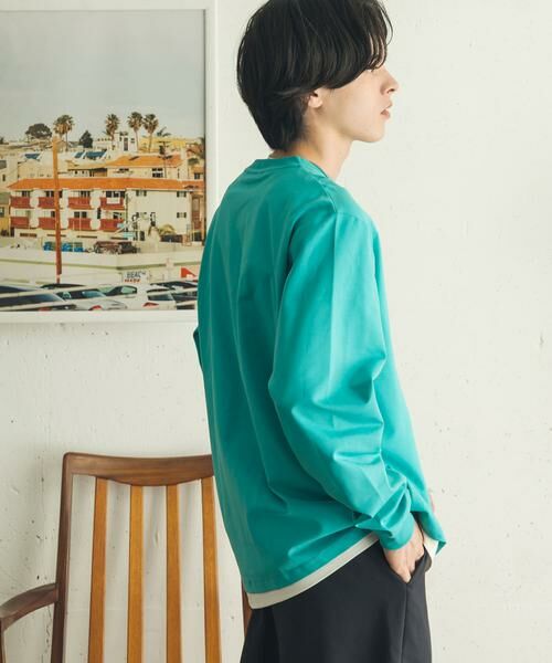SENSE OF PLACE by URBAN RESEARCH / センスオブプレイス バイ アーバンリサーチ Tシャツ | 『イージーケア/吸水速乾』コンフォートロングTシャツ | 詳細3