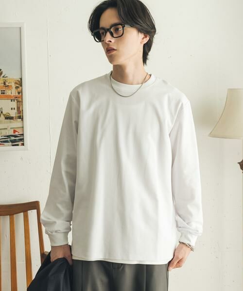 SENSE OF PLACE by URBAN RESEARCH / センスオブプレイス バイ アーバンリサーチ Tシャツ | 『イージーケア/吸水速乾』コンフォートロングTシャツ | 詳細1