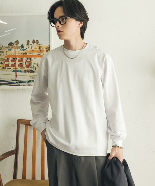 SENSE OF PLACE by URBAN RESEARCH / センスオブプレイス バイ アーバンリサーチ Tシャツ | 『イージーケア/吸水速乾』コンフォートロングTシャツ | 詳細2