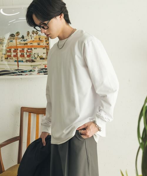 SENSE OF PLACE by URBAN RESEARCH / センスオブプレイス バイ アーバンリサーチ Tシャツ | 『イージーケア/吸水速乾』コンフォートロングTシャツ | 詳細3