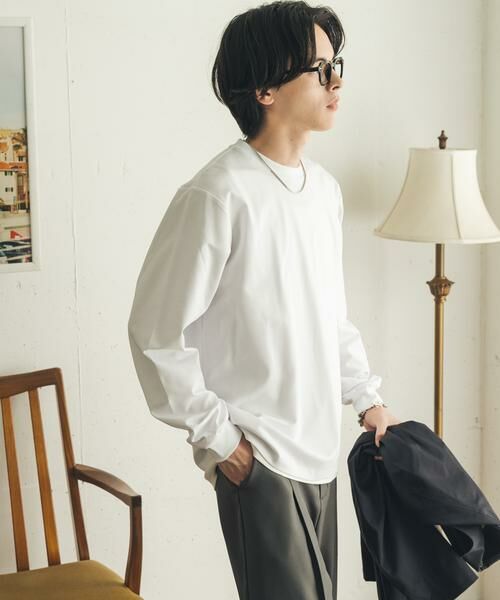 SENSE OF PLACE by URBAN RESEARCH / センスオブプレイス バイ アーバンリサーチ Tシャツ | 『イージーケア/吸水速乾』コンフォートロングTシャツ | 詳細4