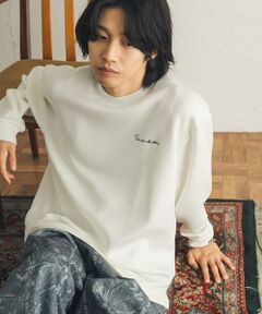 SENSE OF PLACE by URBAN RESEARCH / センスオブプレイス バイ アーバンリサーチ Tシャツ | 『イージーケア/吸水速乾』シシュウダンボールポンチロングスリーブTシャツ