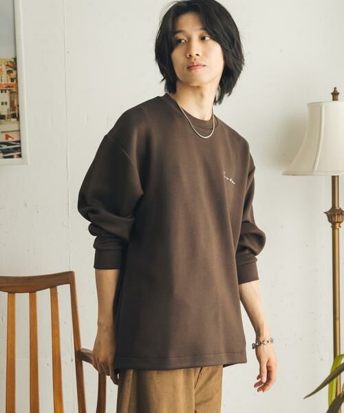 SENSE OF PLACE by URBAN RESEARCH / センスオブプレイス バイ アーバンリサーチ Tシャツ | 『イージーケア/吸水速乾』シシュウダンボールポンチロングスリーブTシャツ | 詳細9