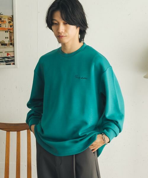 SENSE OF PLACE by URBAN RESEARCH / センスオブプレイス バイ アーバンリサーチ Tシャツ | 『イージーケア/吸水速乾』シシュウダンボールポンチロングスリーブTシャツ | 詳細15