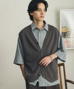 SENSE OF PLACE by URBAN RESEARCH / センスオブプレイス バイ アーバンリサーチ ベスト | 『洗濯可』ハイショクジャガードニットベスト