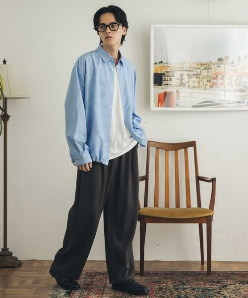 SENSE OF PLACE by URBAN RESEARCH / センスオブプレイス バイ アーバンリサーチ その他パンツ | ダンボールスウェットカーブパンツ(チャコールグレー)