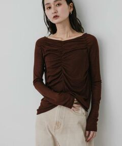 SENSE OF PLACE by URBAN RESEARCH / センスオブプレイス バイ アーバンリサーチ Tシャツ | シャーリングボートネックトップ