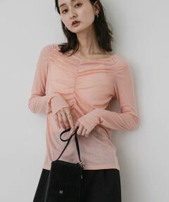 SENSE OF PLACE by URBAN RESEARCH / センスオブプレイス バイ アーバンリサーチ Tシャツ | シャーリングボートネックトップ