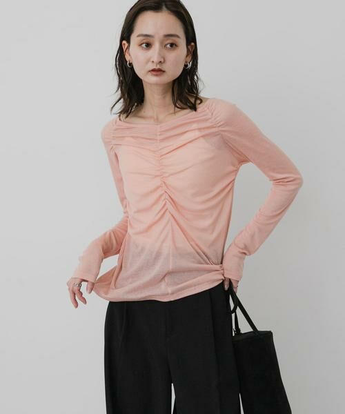 SENSE OF PLACE by URBAN RESEARCH / センスオブプレイス バイ アーバンリサーチ Tシャツ | シャーリングボートネックトップ | 詳細8