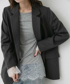 SENSE OF PLACE by URBAN RESEARCH / センスオブプレイス バイ アーバンリサーチ Tシャツ | 保湿レースヘムレイヤードカットソー