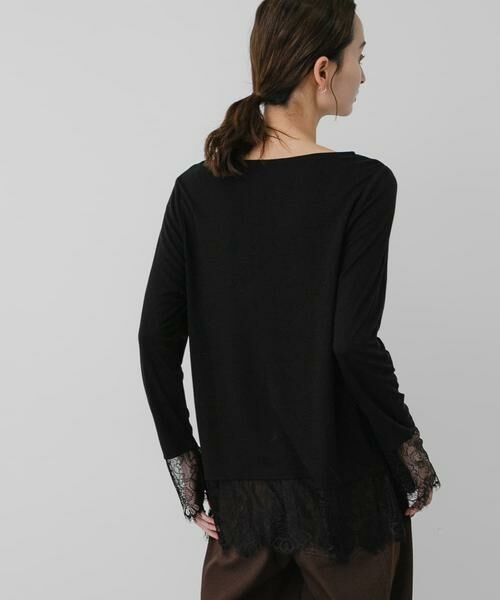 SENSE OF PLACE by URBAN RESEARCH / センスオブプレイス バイ アーバンリサーチ Tシャツ | 保湿レースヘムレイヤードカットソー | 詳細8