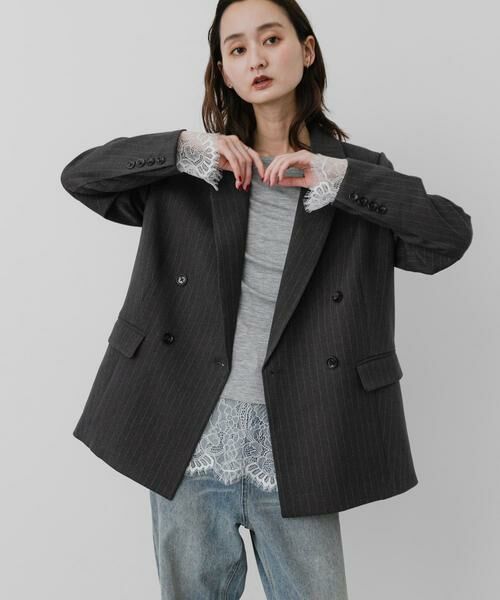 SENSE OF PLACE by URBAN RESEARCH / センスオブプレイス バイ アーバンリサーチ Tシャツ | 保湿レースヘムレイヤードカットソー | 詳細11