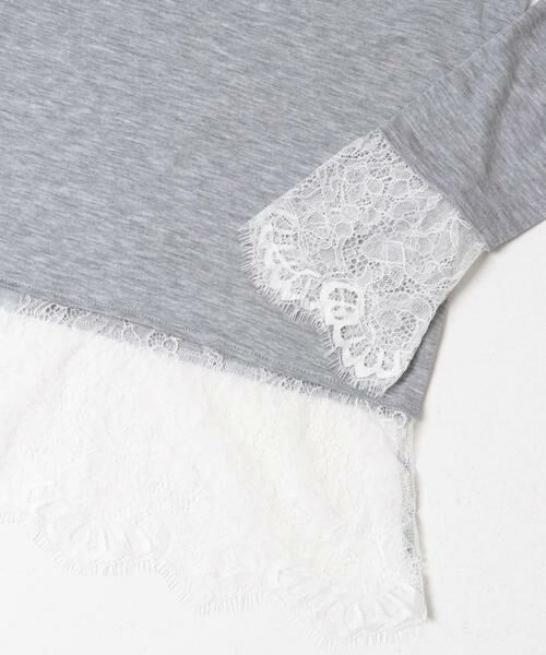 SENSE OF PLACE by URBAN RESEARCH / センスオブプレイス バイ アーバンリサーチ Tシャツ | 保湿レースヘムレイヤードカットソー | 詳細14