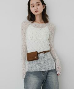 SENSE OF PLACE by URBAN RESEARCH / センスオブプレイス バイ アーバンリサーチ Tシャツ | シアーレースカットトップ