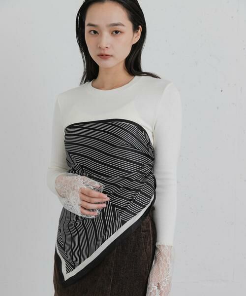 SENSE OF PLACE by URBAN RESEARCH / センスオブプレイス バイ アーバンリサーチ Tシャツ | 『WEB/一部店舗限定』袖口レーストップ | 詳細6