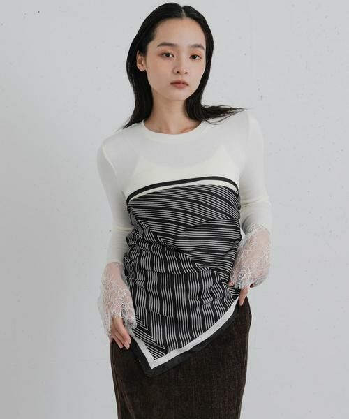 SENSE OF PLACE by URBAN RESEARCH / センスオブプレイス バイ アーバンリサーチ Tシャツ | 『WEB/一部店舗限定』袖口レーストップ | 詳細7