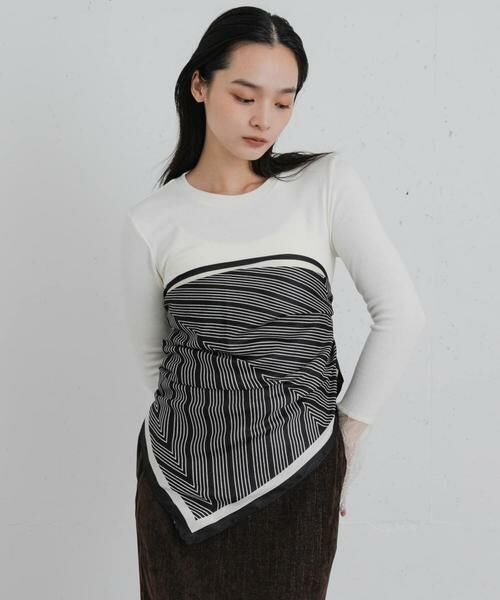 SENSE OF PLACE by URBAN RESEARCH / センスオブプレイス バイ アーバンリサーチ Tシャツ | 『WEB/一部店舗限定』袖口レーストップ | 詳細8